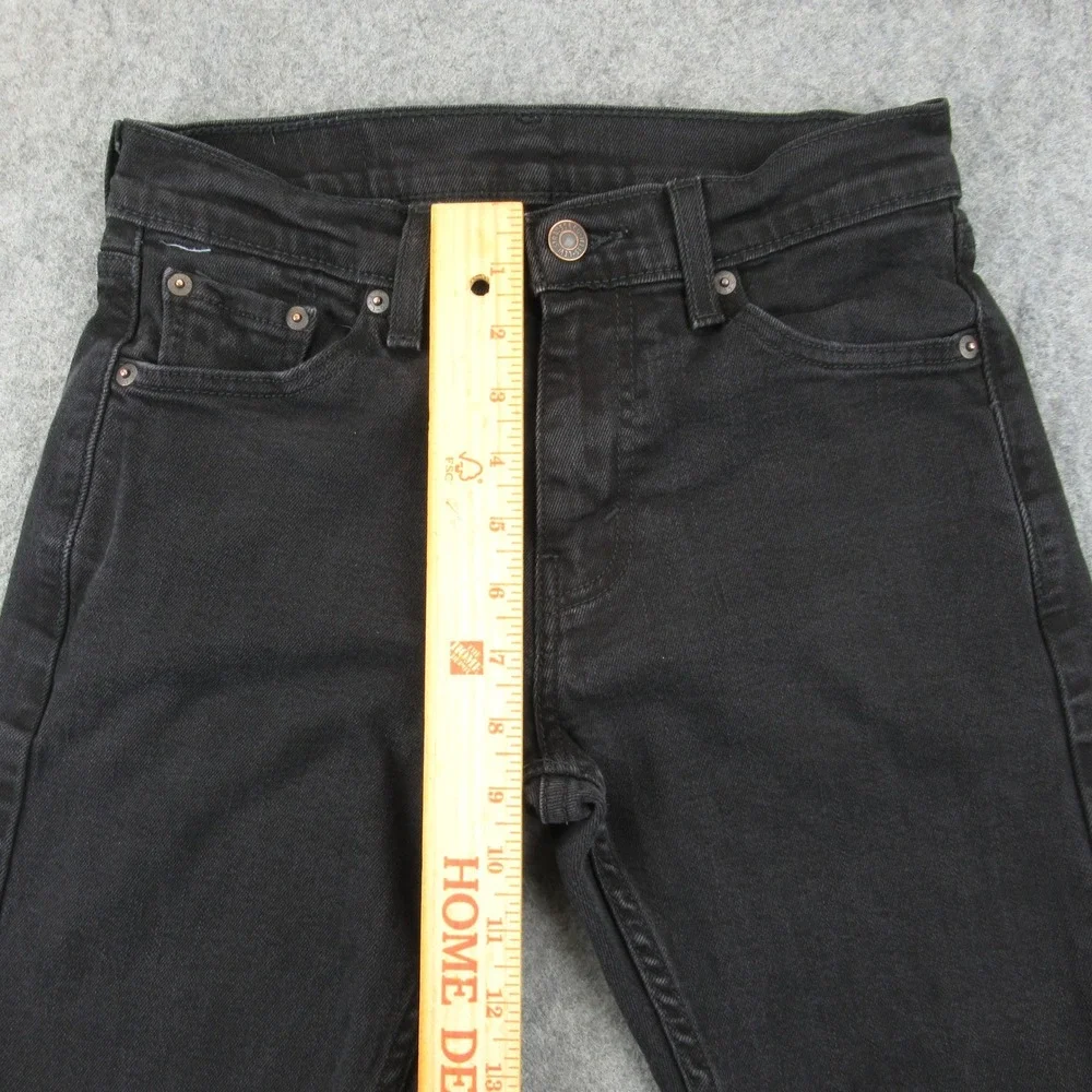 Levis 505 Mens Slim Straight Jeans‎ Black Denim W27 L29 00505-1469
